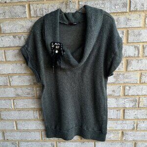 Georgiou Studio Wool Blend Sleeveless Cowl Neck Sweater  Women's Size M.